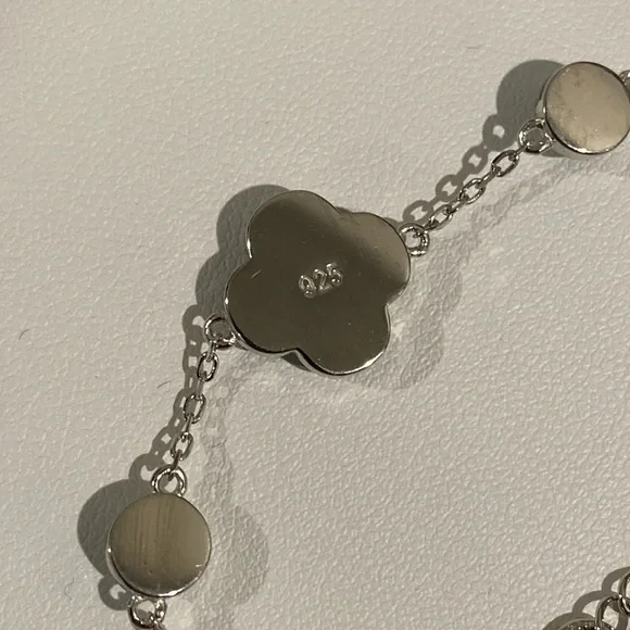 Larimar Clover sterling silver bracelet - Picture 3 of 4